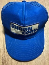 Vintage - ENRON CORP Hat / Ball Cap - blue - good condition