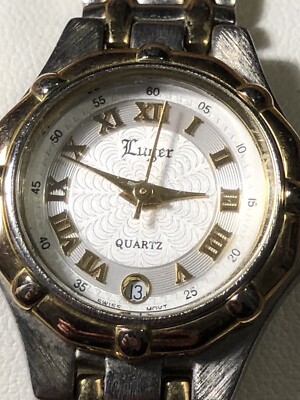 Luger Swiss Made Silver and Gold Ladies Watch Working s-l1200.jpg main image 2