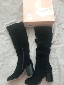 black boots knee length