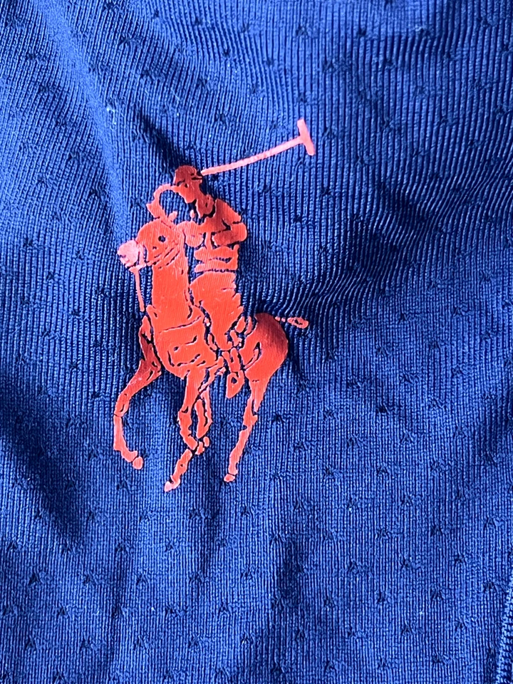 Sujetador deportivo deportivo deportivo Ralph Lauren para mujer talla mediana M sin mangas azul marino Foto 3 de 4