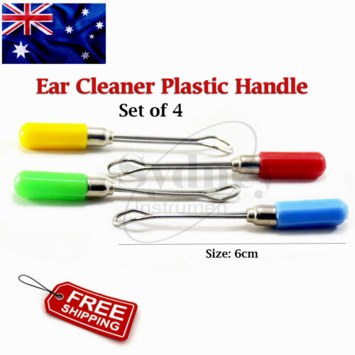 Medical Ear Cleaner Loop Ear Pick Wax Removal Curettes Plastic Handle  - Picture 1 of 3