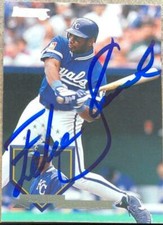 Felix Jose Autographed 1995 Donruss #95
