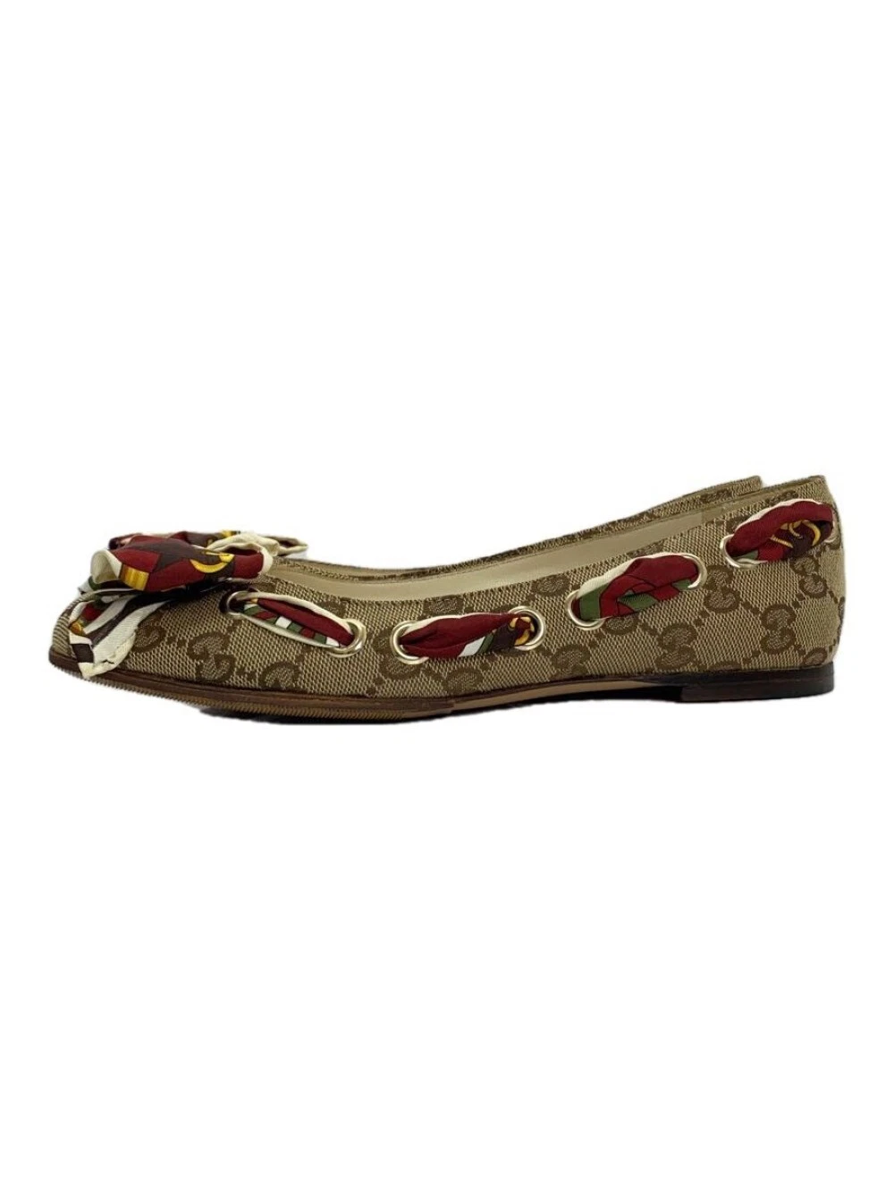 GUCCI GG motif / écharpe / escarpins plats / 36 / marron