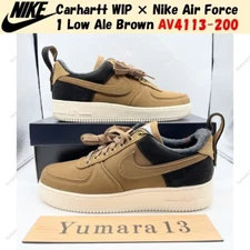Carhartt WIP × Nike Air Force 1 Low Ale Brown AV4113-200 Men's Size