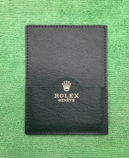 Genuine Rolex Card Booklet Holder Wallet Green Leather, 0101.40.34