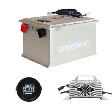 36V 105Ah LiFePO4 Lithium Battery for Club Car EZGO Yamaha Golf Cart,6000+ Cycle