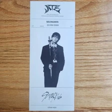 Seungmin Official Monochrome Photo Receipt Stray Kids ATE  Limited ATE Version