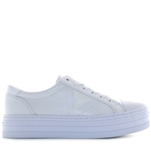 guess white platform sneakers