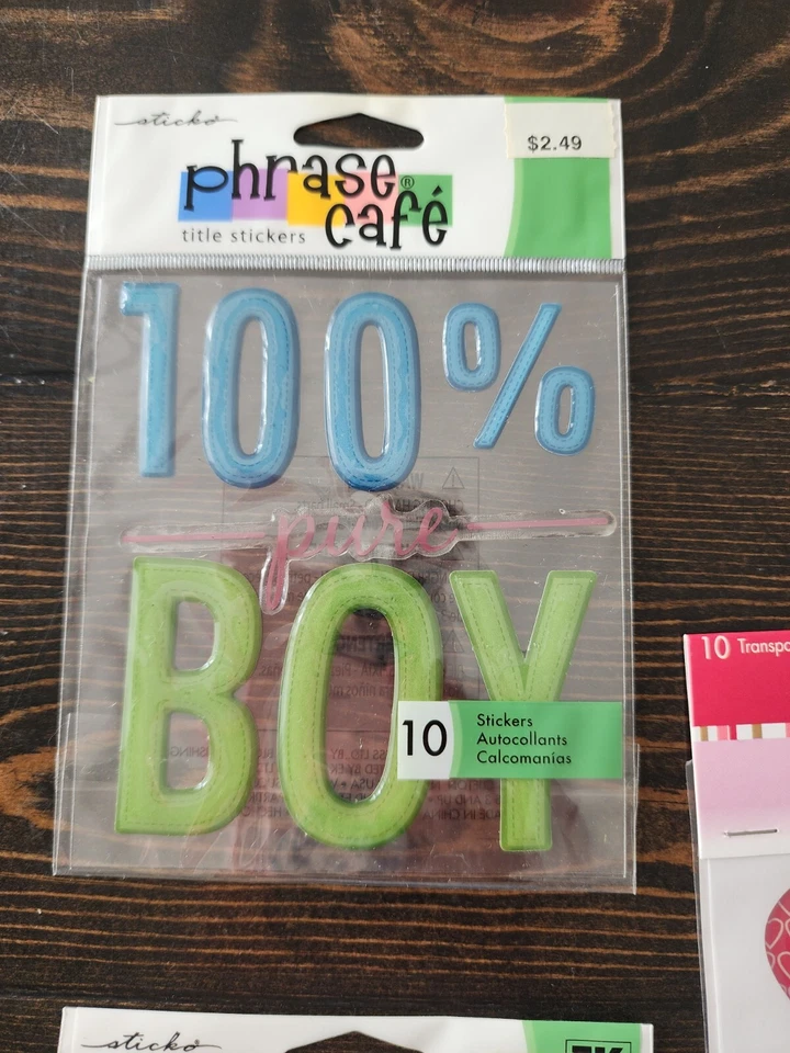 Vintage Puffy Stickers 90s Y2K Stickers Lot Hearts Palm Trees Outdoors NEW #1 - Image 2 of 4