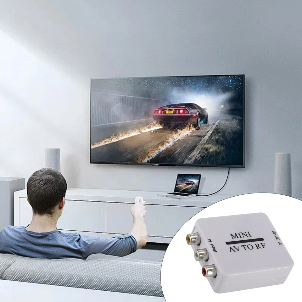 Video Converter RCA/Composite A/V To RF/Coax/Coaxial Converter RF Modulator AV 2 - Image 4 of 4