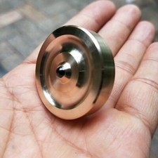 New Brass Hand Twisting Spinning Top Handmade Gyro Gyroscope Spinner Toy