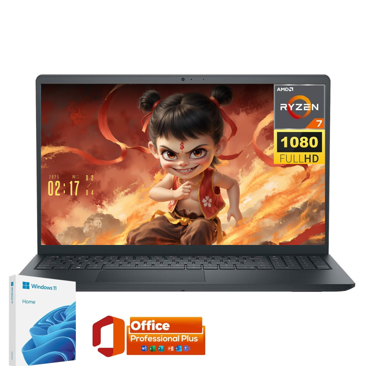 Dell Inspiron 15 3535 Laptop,AMD Ryzen 7 7730U 4.5GHz,32GB