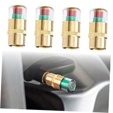 4 PCS Tire Pressure Caps, Tire Pressure Monitor Valve Stem Caps, 3 Colors
