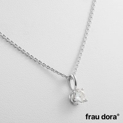 Exklusiver Solitär Anhänger Diamant - Brillant 0,55 ct. an Kette 750/- NEU - Bild 1 von 4