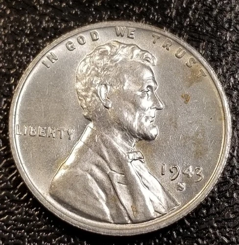 1943-S Lincoln Wheat Penny Cent Steel UNC #1N