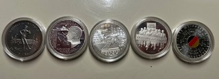 5x 20 Euro Silbermünzen Set 2019 Aus 925er Silber Stempelglanz Gekapselt BRD