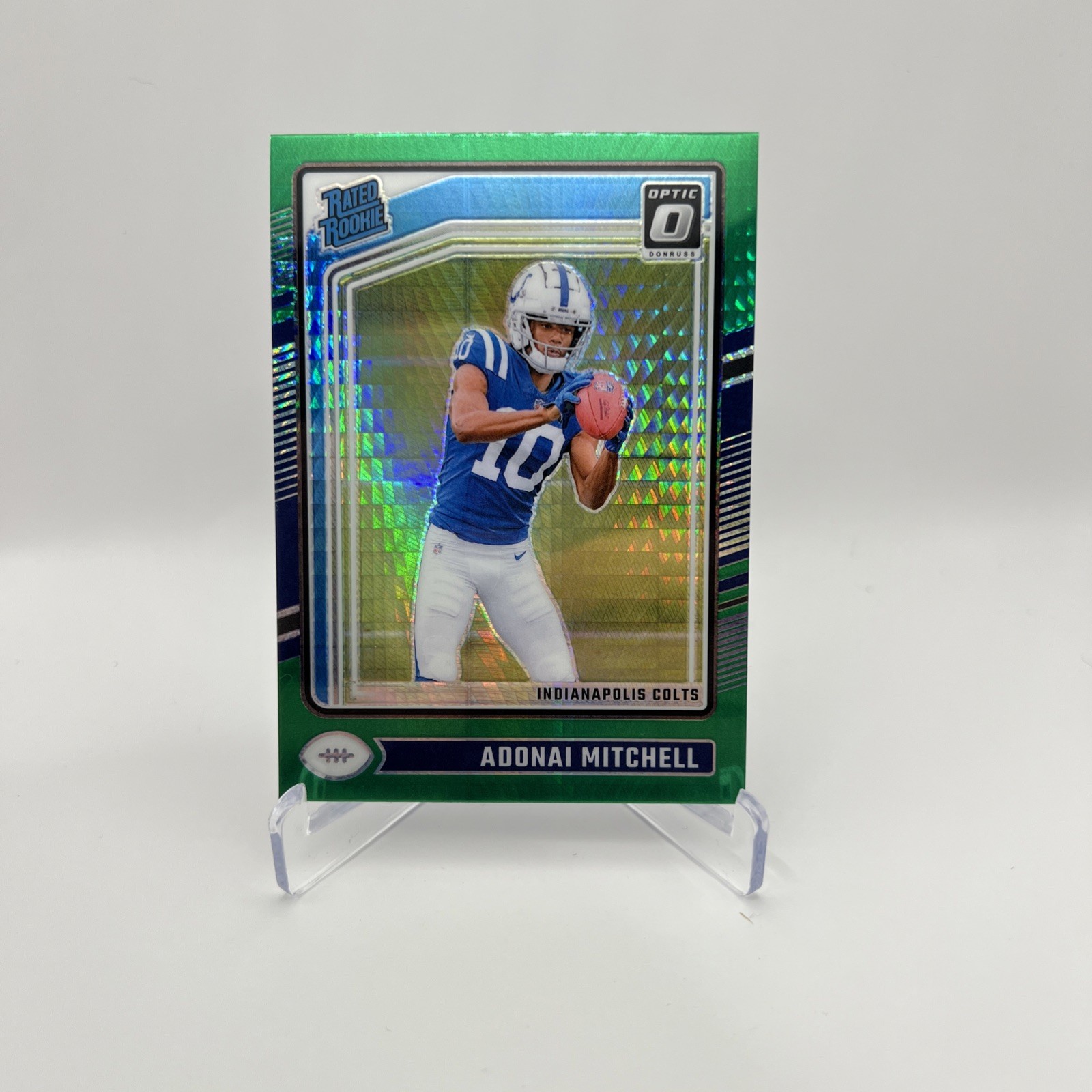 2024 Panini Donruss Optic Rated Rookie Green Hyper Adonai Mitchell #203