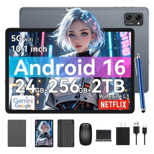 TABWEE T20 Android 16 tablette 10.1" 24GB+256GB/2TB Octa Core 5000mAh Vigne large L1