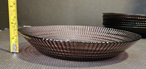 8 Vintage Forte Crisa Amethyst Purple Glass Soup Plates / Bowls Plates. FREESHIP - Picture 19 of 20