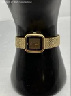 Seiko Lassale 1400-6549 Ladies Watch Vintage Quartz Gold Tone Mesh Bracelet