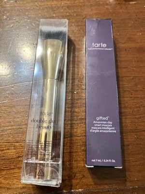 Tarte ~ Gifted Amazonian Clay Smart Mascara ~ Black ~ 0.24 oz + Airlift Brush