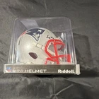 Kayshon Boutte Signed Patriots Mini Helmet Beckett Authenticated