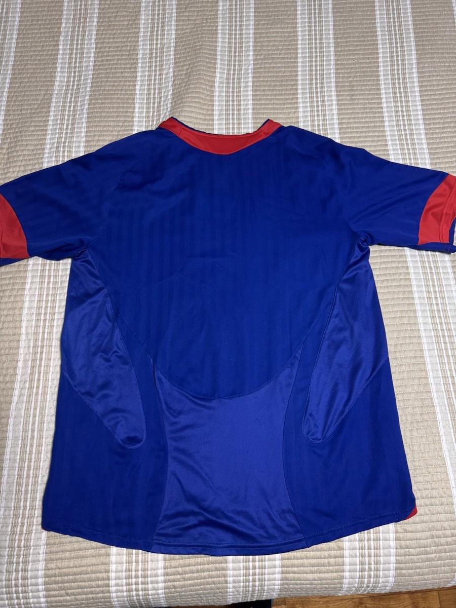 Vtg Y2K Nike Manchester United 90 Blue Soccer Jersey