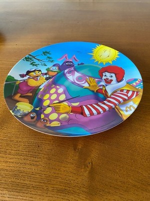 VINTAGE McDONALDS RONALD GEMÄLDE RIESIGES OSTEREI MELAMIN TELLER 1998