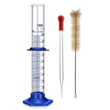 Thick Glass Graduated Cylinder Measuring Liquid Lab Cylinders with 100ML