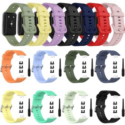 Ersatz-Armband für Huawei Watch Fit TIA-B09 Silikon-Sport-Uhrenband-Armband