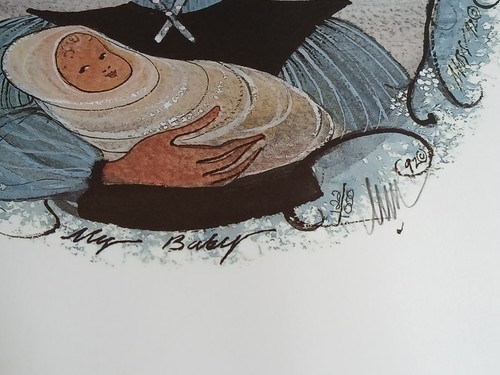 P Buckley Moss Print My Baby 1992 M - Imagen 3 de 10