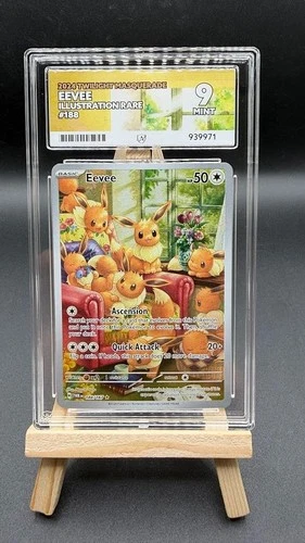 Pokemon TCG Eevee 188/167 Illustration Rare Twilight Masquerade ACE 9 MINT