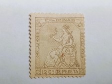 Philippines 1874 - 12c gris lilas N°28 Neuf avec charnière