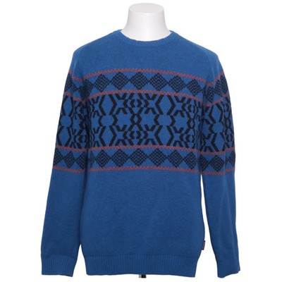 Peak Performance, Strickpullover, Größe: L, Blau/Schwarz/Orange #cKr