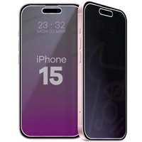 Sichtschutzglas FüR Iphone 15 Bizon Blickschutz Schutzglas Hybridglas Glas