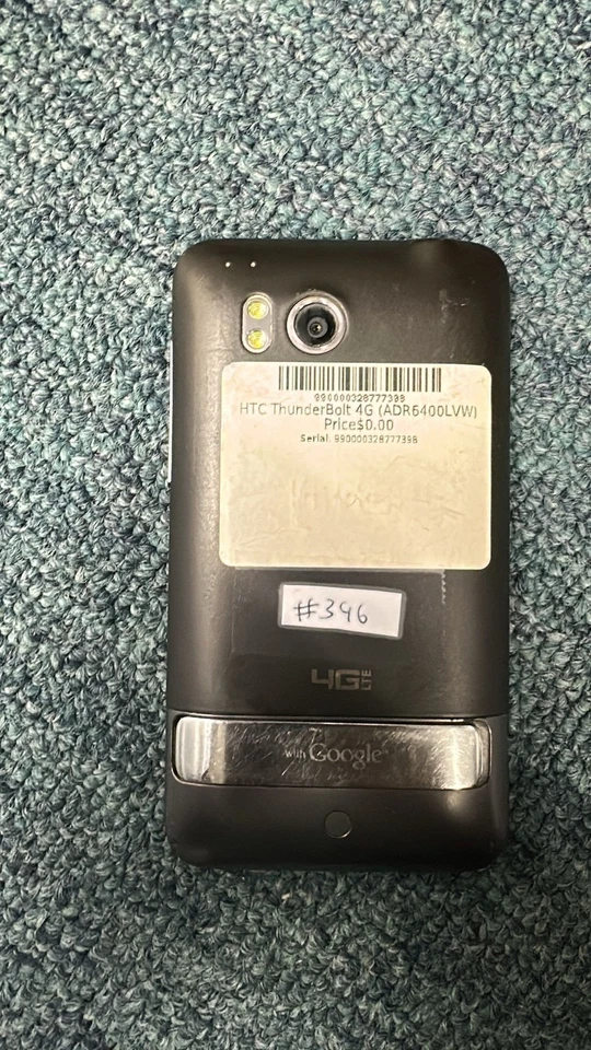 HTC Thunderbolt 4G Black Phone Not Turning On Phone for Parts Only - Image 2 of 2