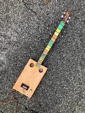 Christmas Gift Ideas: Cigar Box Guitar Dual Pickups Greek Bouzouki Inspired