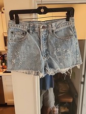 vintage denim cut-offs shorts 90's claiborne 30'" w jean