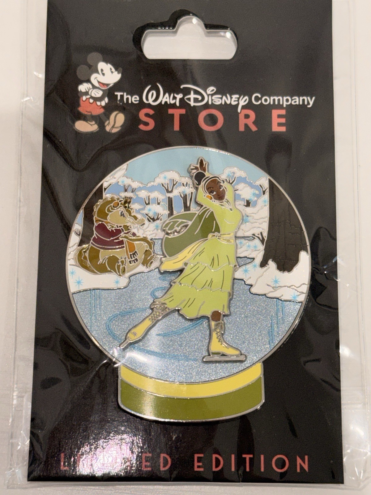 DEC 2025 Holiday Snow Globe Tiana LE400 Pin