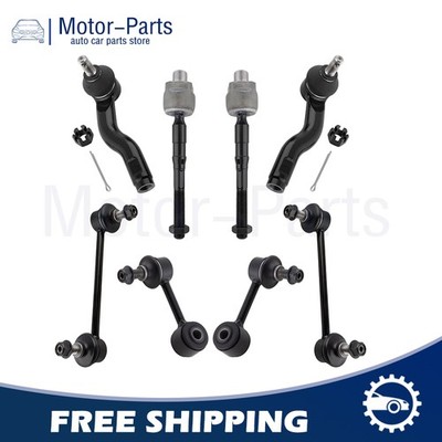 Front Rear Sway Bars Tie Rods Kit for 2006 - 2009 Ford Fusion Lincoln MKZ Zephyr