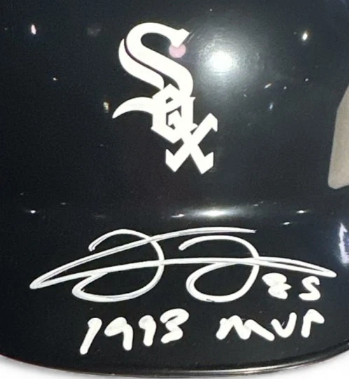 Подписанный Фрэнком Томасом мини-шлем ватина Chicago White Sox с надписью «1993 MVP» - Изображение 2 из 4