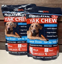 100% Natural Yak Cheese Himalayan Made Dog Chews 1 Lb Bags (Pack of 2) Rexipets