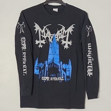 MAYHEM Life Eternal Long Sleeve L LARGE T-Shirt Black Mens Band Logo