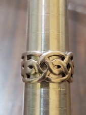 VINTAGE Rare Mexico Sterling silver 925 wide ring filigree Size 6