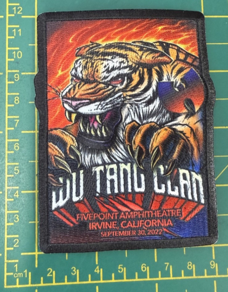 Wu Tang Clan Irvine Logo Woven Sew Or Iron On Patch Officially Licensed