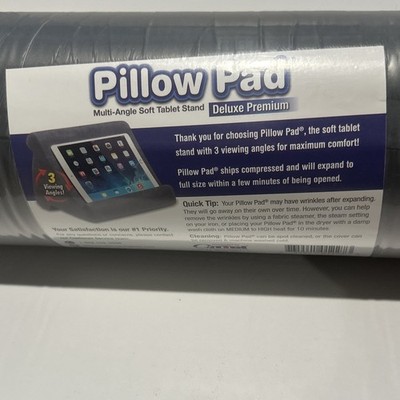 Ontel Pillow Pad Deluxe Premium Pillow Stand, Multi-Angle Soft, Gray Universal