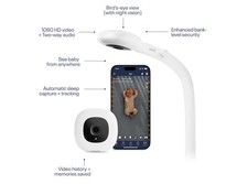 Nanit Pro Smart 1080p Wi-Fi Video Baby Monitor  Floor Stand - White N303NW