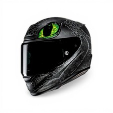 Casco Moto Integrale Hjc RPHA 12 Marrone,nero,verde Toothless Ii Mc4sf Hjc