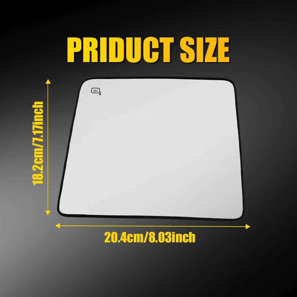 Espejo de vidrio térmico lado del conductor LH para 08-16 Ford Super Duty F250 F350 F450 F550 Foto 2 de 4