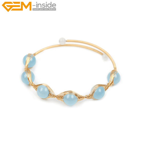 Gold Filled Chakras Quartz Jade Stone Jewelry Handmade Adjustable Bracelet Gift - Picture 90 of 133